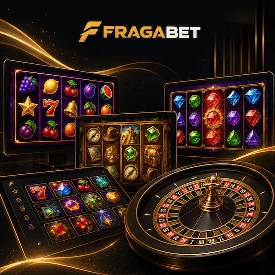 Selección de juegos de Fragabet Casino con tragamonedas, ruleta y otros juegos online.
